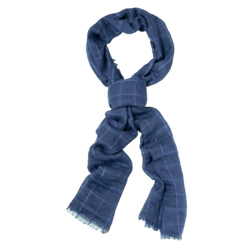 Logotrade promotional giveaways photo of: Cool striped scarf navy blue