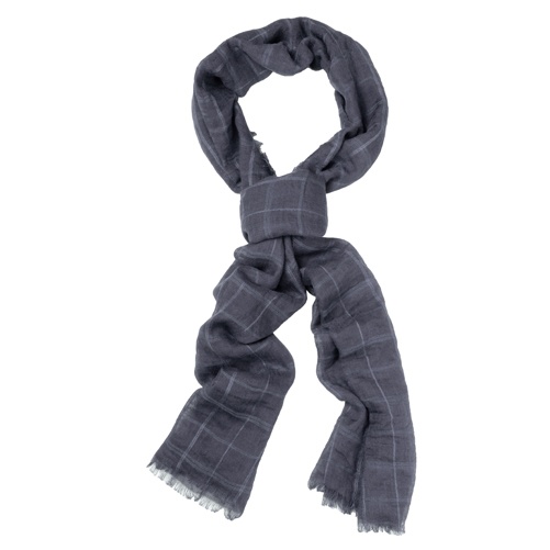 Logo trade promotional gift photo of: Fashionable unisex scarf, grey