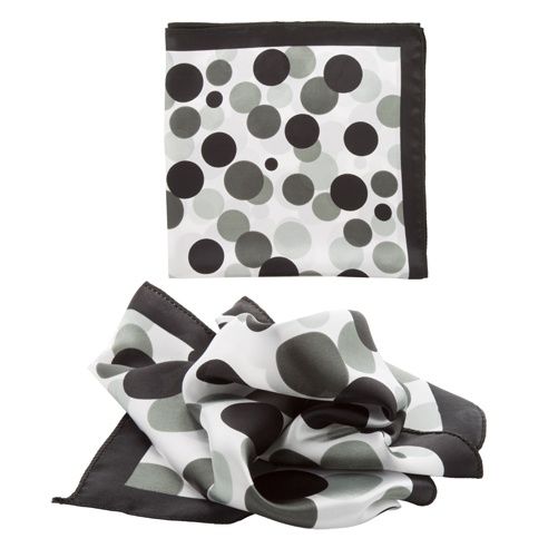 Logo trade promotional gifts picture of: ladies scarf, black and white