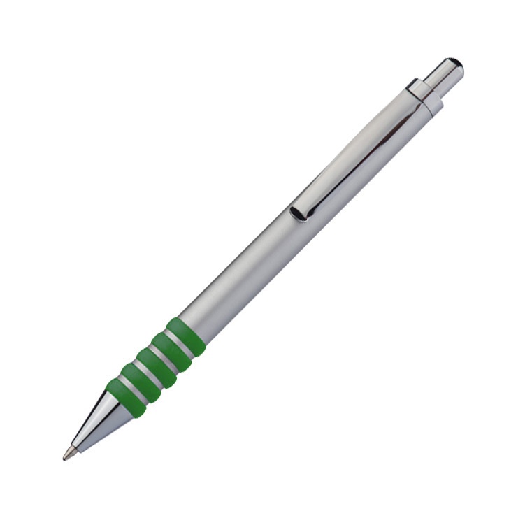 Logotrade promotional items photo of: Metal ball pen OLIVET, green