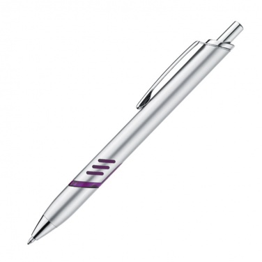 Logotrade promotional item image of: Plastic ball pen JENKS purple