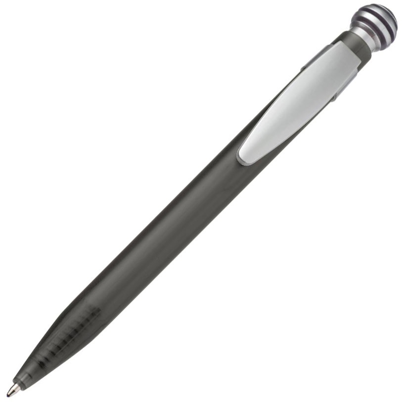 Logotrade promotional merchandise picture of: Plastic ball pen GRIFFIN black, Black/White