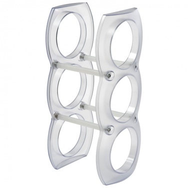 Logotrade corporate gift picture of: Plastic wine rack  MONTEGO BAY, white