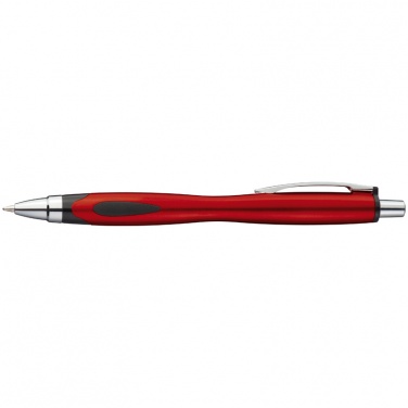 Logotrade promotional product image of: Plastic ball pen LUENA, red