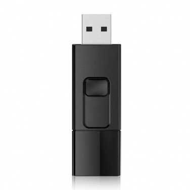 Logo trade promotional merchandise image of: Pendrive Silicon Power Secure G50 16GB, black