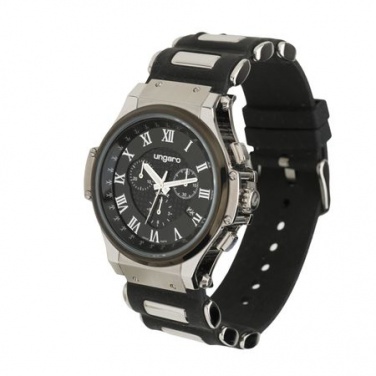 Logo trade promotional giveaways image of: Chronograph Angelo chrono, black