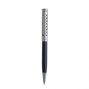 Logo trade corporate gifts image of: Ballpoint pen Naïades Bleu, blue