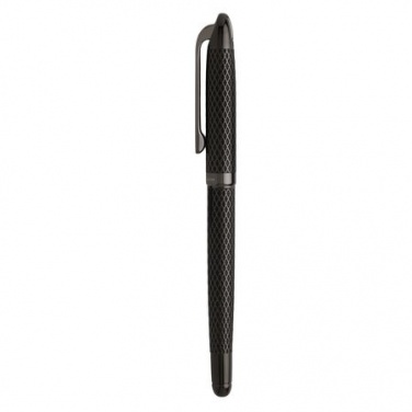 Logo trade advertising products image of: Rollerball pen Rhombe, black