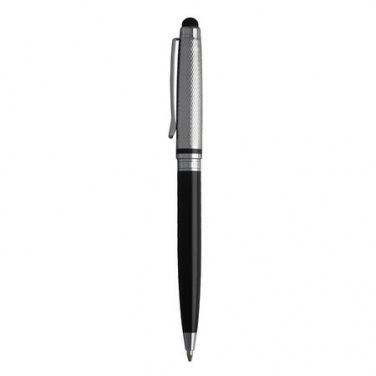 Logo trade promotional gift photo of: Ballpoint pen Treillis pad, grey