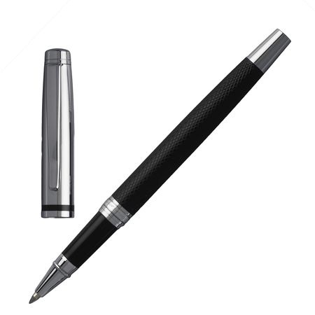 Logotrade promotional giveaway image of: Rollerball pen Treillis, grey