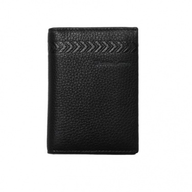 Logo trade promotional merchandise photo of: Card holder Galon, black