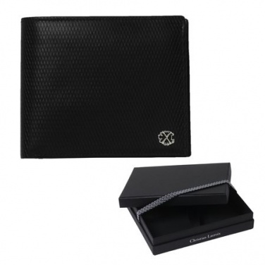 Logo trade advertising products picture of: Money wallet Rhombe, black