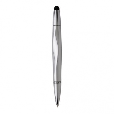 Logo trade promotional giveaways picture of: Ballpoint pen Torsion Pad Chrome, grey