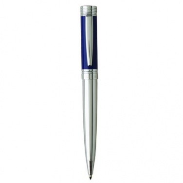 Logo trade promotional merchandise picture of: Ballpoint pen Zoom Azur, blue