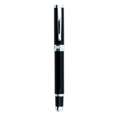 Logo trade promotional gift photo of: Rollerball pen Focus, black