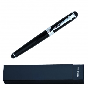 Logo trade promotional giveaways picture of: Rollerball pen West, black