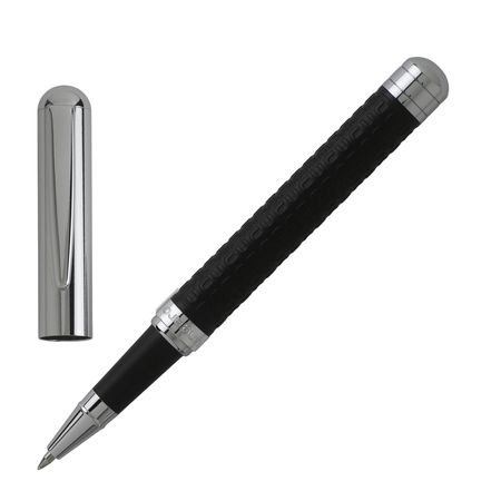 Logo trade corporate gift photo of: Rollerball pen Uuuu Homme, black