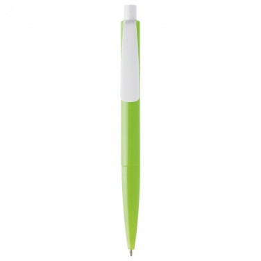 Logo trade promotional item photo of: Plastic ball pen FARO, light green