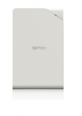 Logotrade promotional product picture of: Hard Disc Silicon Power Stream S03 1 TB, white