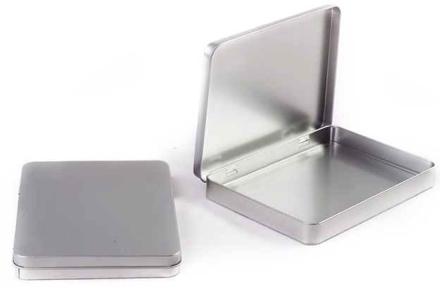 Logo trade promotional giveaways picture of: Metal box EGOP34, silver