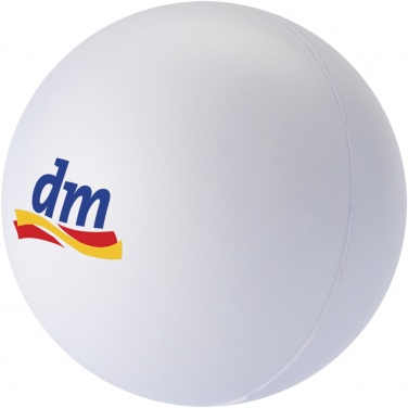 Logo trade promotional giveaways picture of: Cool round stress reliever, white