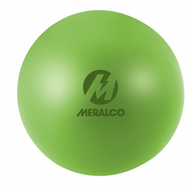 Logo trade corporate gifts image of: Cool round stress reliever, lime green