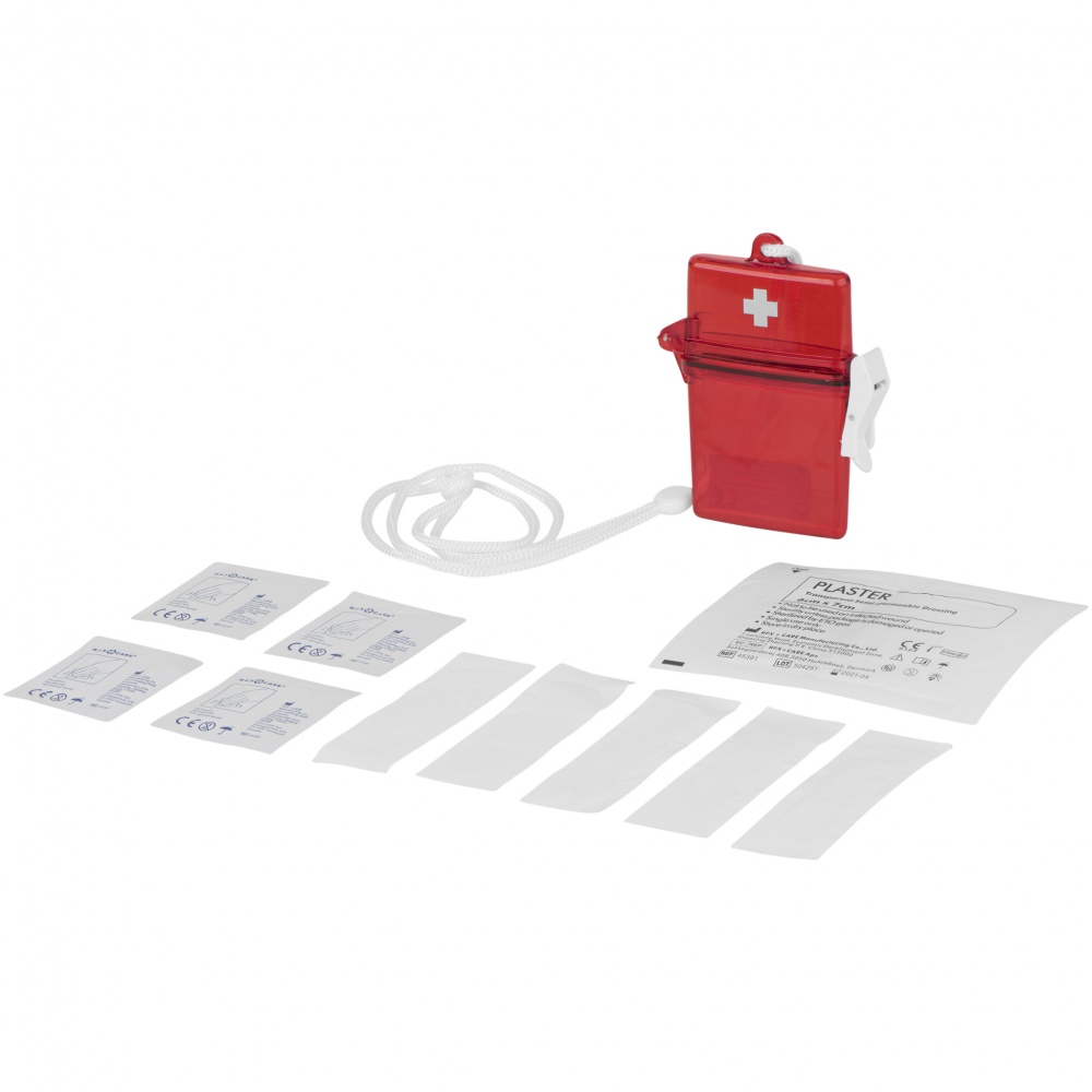 Logotrade advertising product image of: Haste 10-piece first aid kit, red