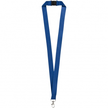 Logo trade promotional products image of: Lago lanyard, blue