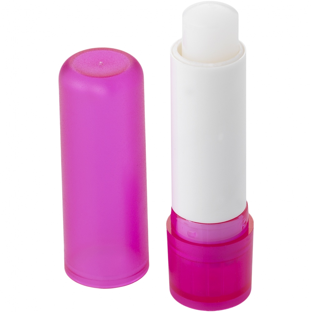 Logo trade promotional giveaways picture of: Deale lip salve stick, pink