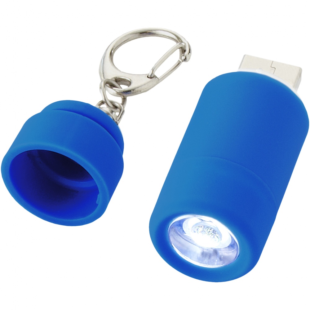 Logotrade corporate gift picture of: Avior rechargeable USB key light, blue