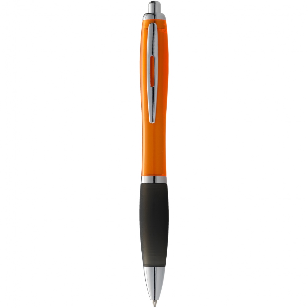 Logo trade promotional giveaways picture of: Nash ballpoint pen, orange