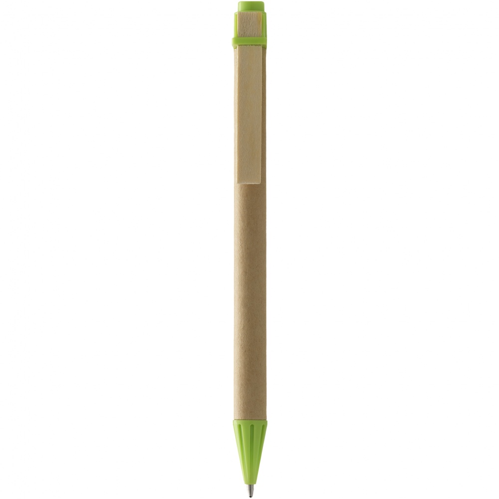 Logo trade promotional items image of: Salvador ballpoint pen, light green