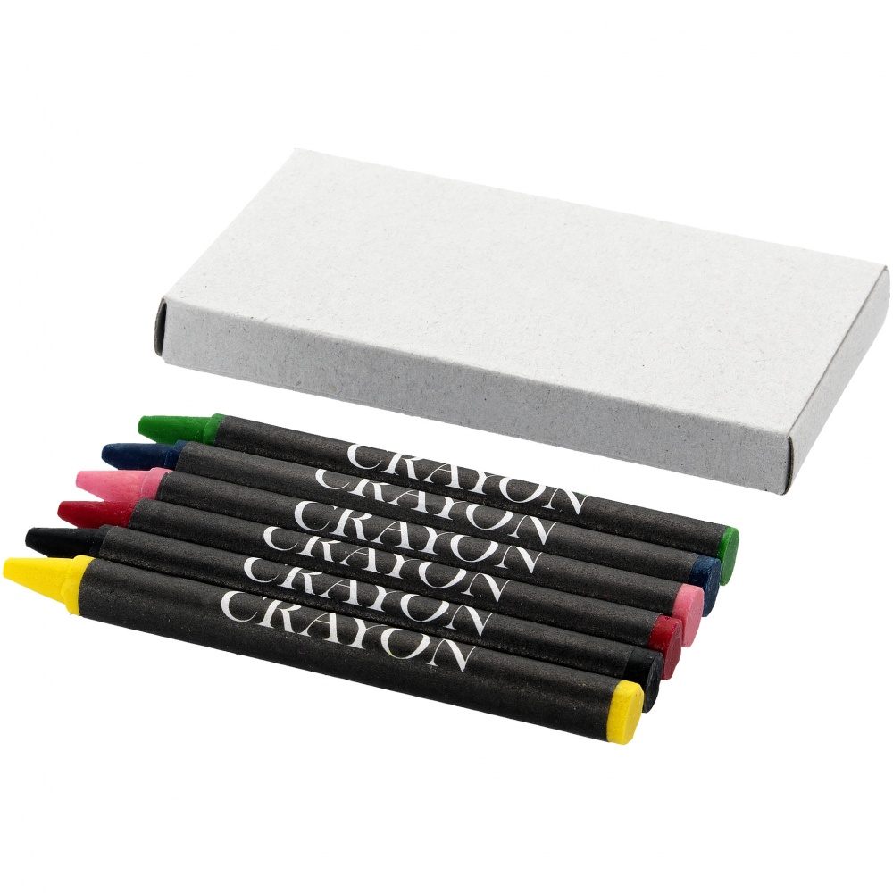 Logo trade promotional merchandise image of: 6-piece crayon set