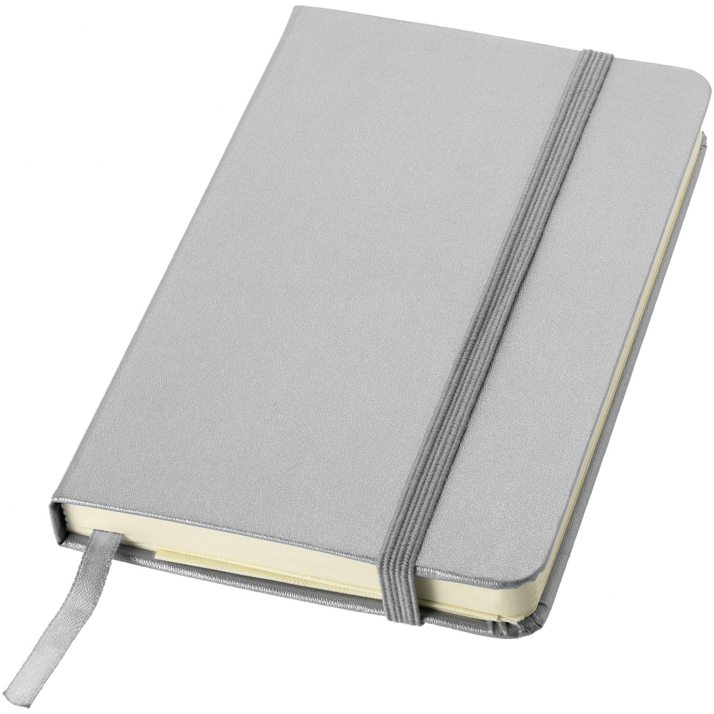 Logo trade promotional merchandise image of: Classic pocket notebook, gray