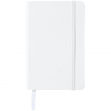 Logo trade business gifts image of: Classic pocket notebook, white