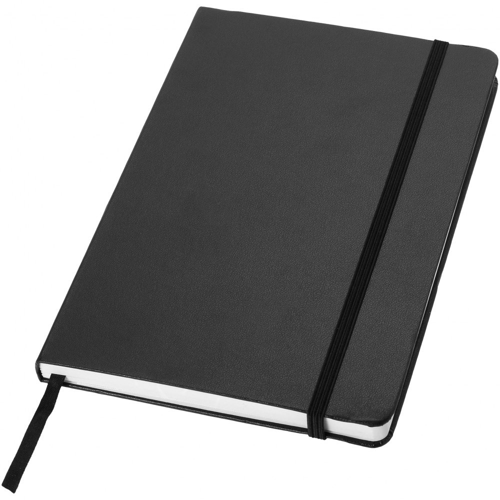 Logo trade promotional merchandise photo of: Classic office notebook, black