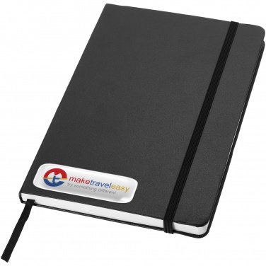 Logo trade promotional giveaways picture of: Classic office notebook, black