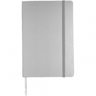 Logo trade business gifts image of: Classic office notebook, gray