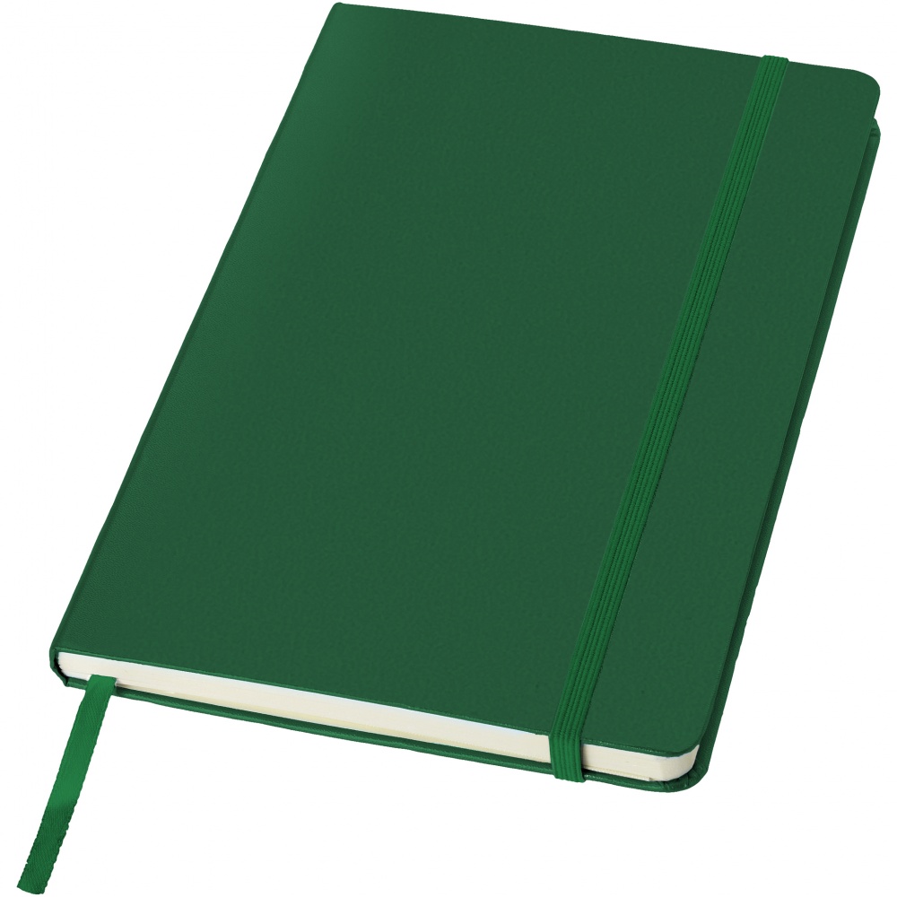 Logo trade business gifts image of: Classic office notebook, green