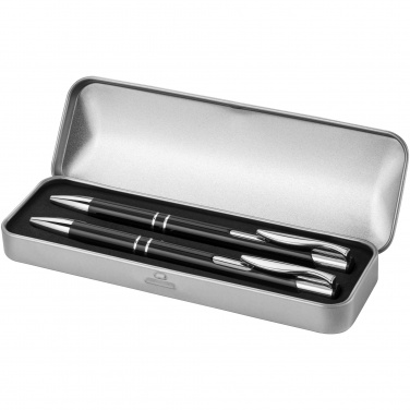 Logotrade promotional giveaway image of: Dublin pen set, black