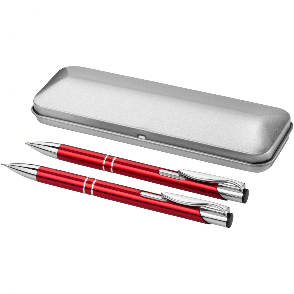 Logotrade promotional item image of: Dublin pen set, red