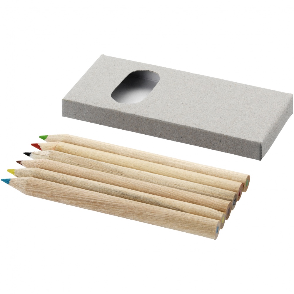 Logo trade advertising products picture of: 6-piece pencil set