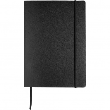 Logo trade promotional items picture of: Executive A4 hard cover notebook, black