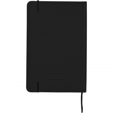 Logo trade promotional products image of: Executive A4 hard cover notebook, black