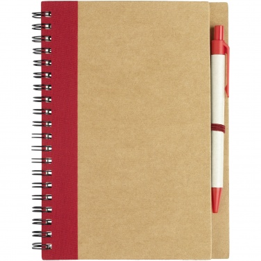 Logotrade promotional merchandise image of: Priestly notebook with pen, red