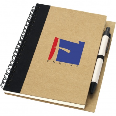 Logotrade promotional giveaways photo of: Priestly notebook with pen, black