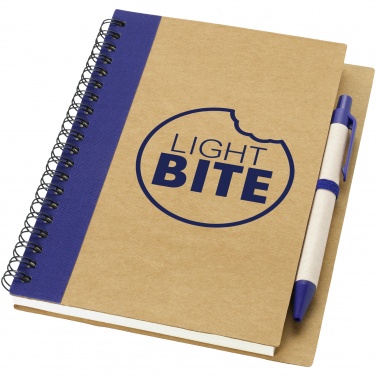 Logotrade promotional giveaways photo of: Priestly notebook with pen, blue