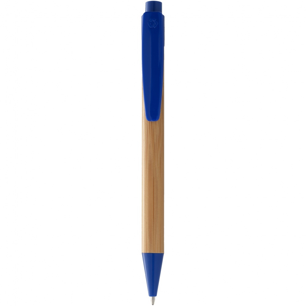 Logo trade advertising product photo of: Borneo ballpoint pen, blue