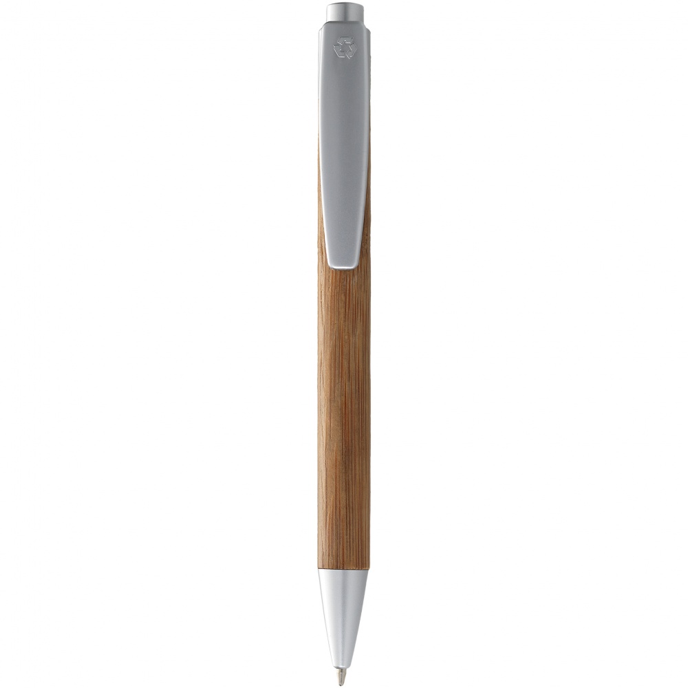 Logo trade corporate gift photo of: Borneo ballpoint pen, silver