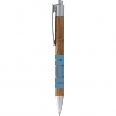 Logo trade corporate gift photo of: Borneo ballpoint pen, silver